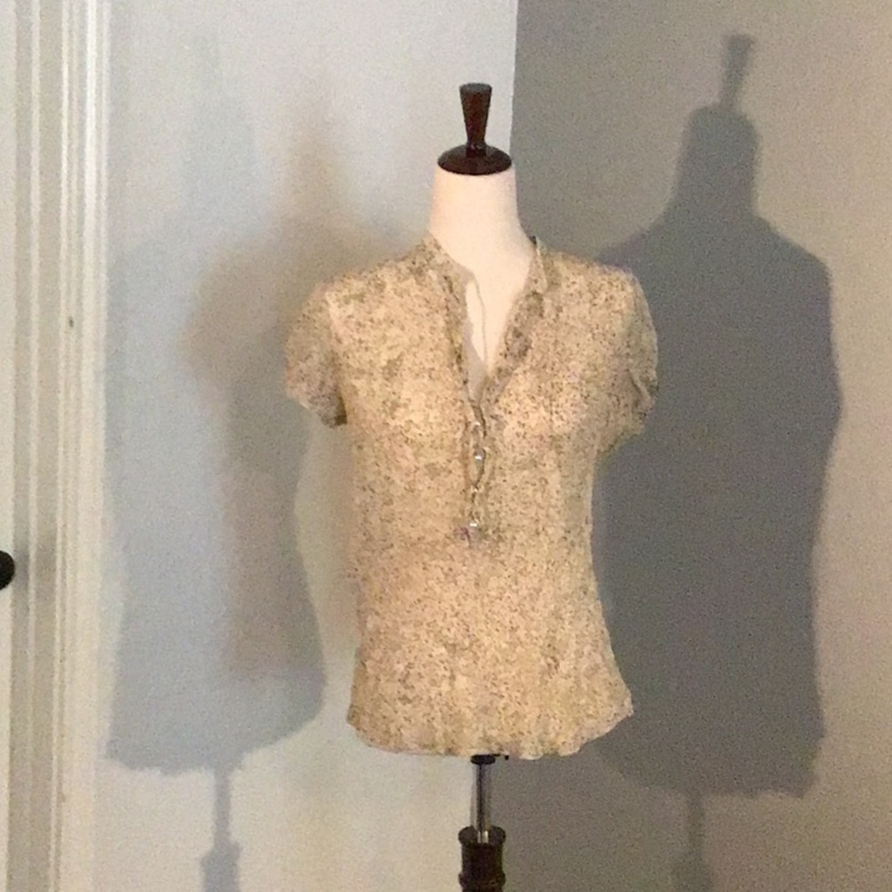 Sheer floral top